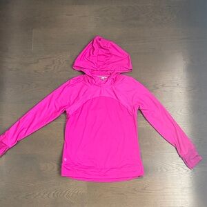 Like new - Athleta Hot Pink Hooded Long-Sleeve Pullover